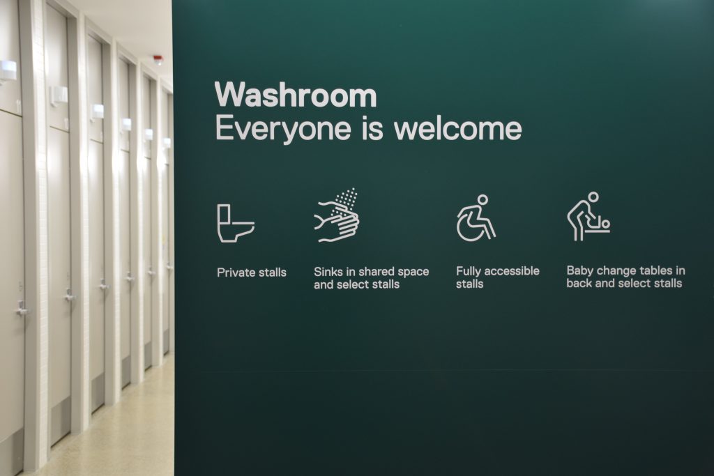 hcma Clayton Community Centre washroom signage